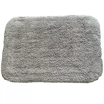 Yusenyi thickened pure cotton velvet entry door floor mat household bathroom foot mat bathroom door absorbent carpet anti-slip mat solid gray d10022 pure cotton floor mat (40x60cm)