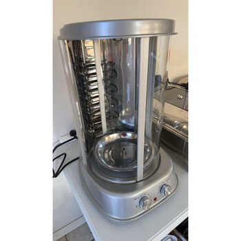 Non-rotating roast duck oven for household all-metal glass door shawarma barbecue silver size roasting under 5 pounds furnace body height 52 cm