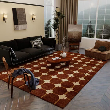 Sailotou antique style carpet living room floor mat maillard light luxury sofa coffee table blanket thickened stain-resistant bedroom bedside blanket jxf-moroccan no. 1 crystal cloud 180cm*250cm living room size