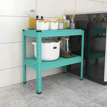 Yusen yifeng shelf sunny floor european style rice cooker north storage rack pot rack floor-standing second floor microwave storage kitchen ins-proof blue 60x30x57 second floor