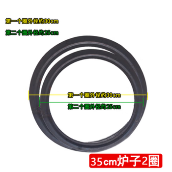 Taipeng household steel plate stove ring wood stove special stove ring gasket iron barrel stove lid gas tank modification earth stove accessories 2 rings outer diameter 29-25 cm suitable for 35 stoves
