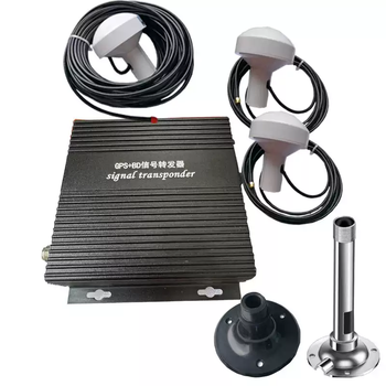 Gps amplifier indoor gps beidou signal booster gps booster gps beidou signal transponder upgraded version with wall mounting holes indoor two