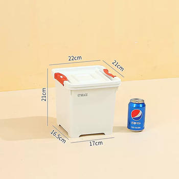 Yusenyi jiadongli household storage plastic box thickened storage box large clothing storage box quilt toy with pulley a1547 (square box x thickened x double side buckle) 1 pack x red