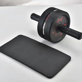 Limited time low price anti-slip abdominal wheel sports home core strength abdominal wheel slim belly weight loss silent abs abdominal wheel model 02 - red