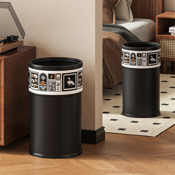 Akbk living room household trash can 16l bedroom bathroom large internet celebrity model high-end light luxury 2026 new model gallery