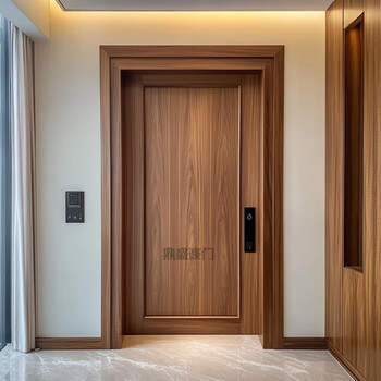 Wabi-sabi style solid wood bedroom door villa single door rural self-built house bed and breakfast courtyard door log entry door style 1