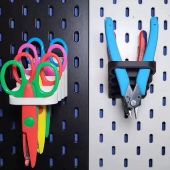 Yusenyi applicable accessories skadis round hole metal ikea board ikea scissors and pliers rack black b57 57 layers black b57