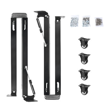 He jiagong flip-down folding table hardware accessories multi-functional telescopic dining table desk cabinet bar wine cabinet furniture rails flip-down folding table hardware accessories