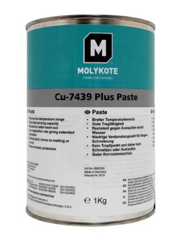 Original molykote cu7439 thread anti-seize lubricating paste high temperature resistant conductive bolt copper oil cu-7439 1kg/can