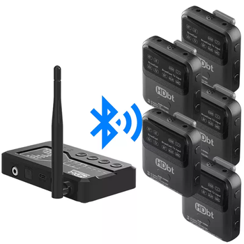 Qualcomm qcc core lc3 bluetooth 5.4 fiber optic coaxial usb broadcast auracast audio transmitter b52max one to five b520pro bluetooth broadcast