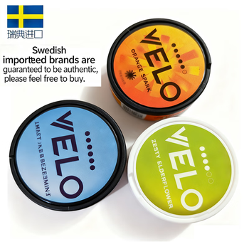 Authentic swedish imported snus mouth bag velo fidelity zyn lip bag instead of chewing portable zyn lemon soda 6.5mg-lemon spiritz