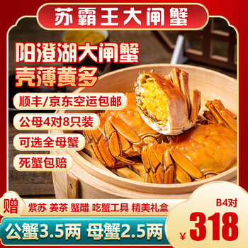 Jinjiang district consumer voucher activity gift pack (su bawang hairy crab) 318