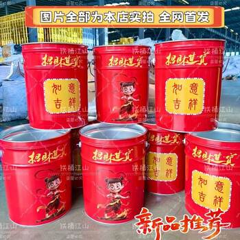 Bun peng iron bucket incineration fire-proof large-capacity trash can indoor bucket burning carbon thickened water bucket household manufacturer straight hair iron bucket large paint bucket 25l nezha popular model strongly recommended by the store manager without lid