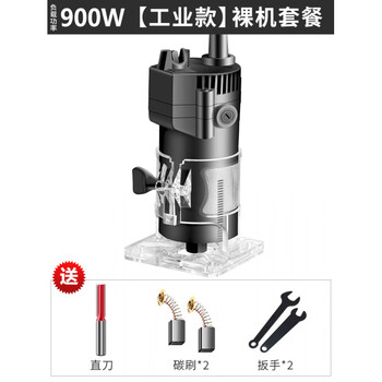 Liduo electric trimming machine, aluminum-plastic plate slotting machine, woodworking artifact tool, large universal treasure, large gong machine, carving bakelite milling, industrial model, bare muscle + straight knife*1.
