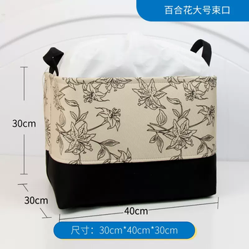 Yusenyi clothes storage box home light luxury fabric clothes dust-proof large capacity quilt storage bag extra large camping organizer lily 40x30x30 (36 liters dust-proof) three-layer thickening dust-proof and moisture-proof 1 piece three-layer thickening dust-proof and moisture-proof