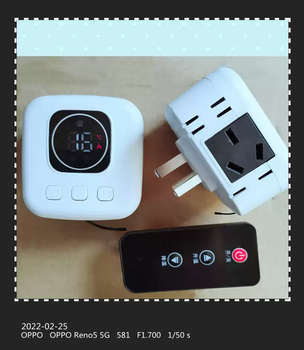 Carbon crystal electric wall heater graphene special plug-in thermostat infrared temperature controller factory direct sale white for use below 1600 watts