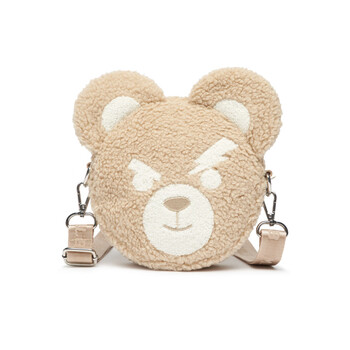 Mlb new york yankees megabear huris cute bear polyester cell phone bag coin purse key bag oblique khaki