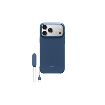 95% new beats iphone 17 pro max stand case (supports magsafe and camera control) - rock blue