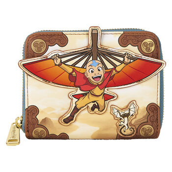 Loungefly anime avatar theme ladies zipper wallet 5 card slots multi-functional card holder multi-color one size