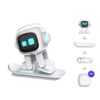 Emo intelligent robot aibi desktop electronic pet ai voice interactive emotional robot living white emo standard (purchased products are not returnable)