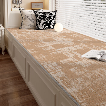 Vrf simple bay window mat window sill mat waterproof imitation cashmere 2026 new master bedroom balcony tatami plush cushion sunset neon coast-bay window 60x160cm skin-friendly and formaldehyde-free