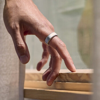 Oura smart ring ai wearable ring monitoring health brushed silver brushed silver size 14 oura ring 4