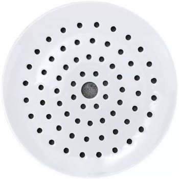 Yusenyi ceramic perforated steaming plate porous steaming grid drain plate dumpling bun plate round food grade household microwave oven 18cm 18cm 18cm 18 inches