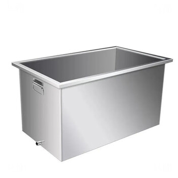 Stainless steel storage box large capacity water tank thawing storage box industrial bucket square wide mouth mobile soaking custom thickened 304 material dust cover additional contact customer service