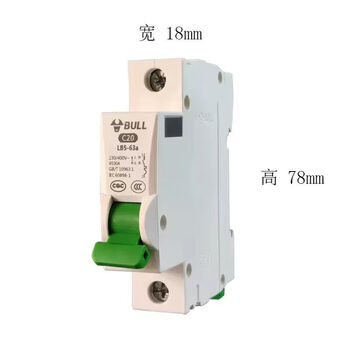 Bull air switch protection 1p circuit breaker 63a control 2p three-phase 3 switch 4 household main switch single 32a air switch 1p10a 1