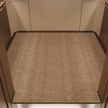 Yusenyi can customize home carpets, elevator car floor mats, non-slip commercial hotel store entrances, light coffee beige pattern, 200cm350cm (upgraded belgian velvet high-end light luxury)