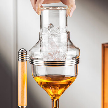 Wild pigeon japanese sake ice wine set japanese restaurant sake cup set thimble drip type cold wine warmer pot gold thimble style with hammer pattern one pot and four cups