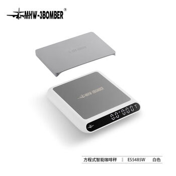 Mhw-3bomber hot model | bomber formula smart coffee scale italian hand-pour powder water ratio electronic scale timing scale ready in stock white*