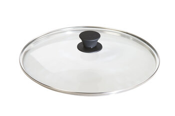 Lodge round tempered glass lid multifunctional glass lid for frying pans and pans clear 12 inches (approx. 30 cm)
