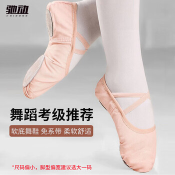 Chidong children's dance shoes soft-soled practice shoes for girls and boys cat claw shoes dancing ballet shoes lace-free skin color 34 size
