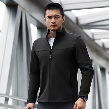 Dragon tooth fourth generation dragon tooth cold front tactical soft shell jacket enhanced stand collar outdoor leisure sports functional jacket for men extreme night black 2xl 180/100a weight 146-174 catties