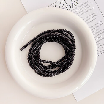 Zhizhou is suitable for mobile phone charging cable protection rope data cable protective sleeve data winding color cable sleeve anti-dirty 1.4 meters solid color black 3 pack