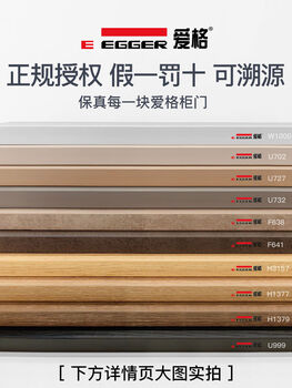 Pick-up cat board nanjing whole house custom u702 double facing particles light luxury minimalist cabinet wardrobe door panel custom-made egg sample