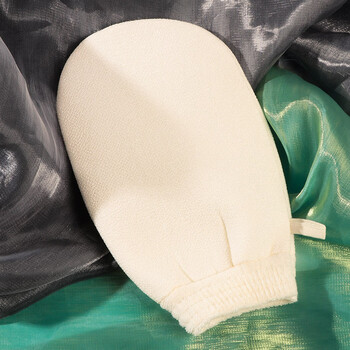 Three-piece set of bath towels, rubs and rubs without hurting the skin, rubs with fine sand, rubs with mud, rubs with ash, exfoliates, bath sponge, 1 pack, milky white