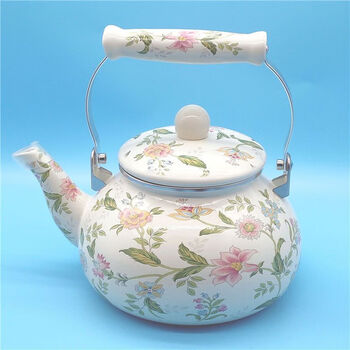Enamel kettle, cold kettle, milk tea kettle, chinese medicine kettle, gas induction cooker, universal 2.5l aromatic flower enamel kettle 1ml