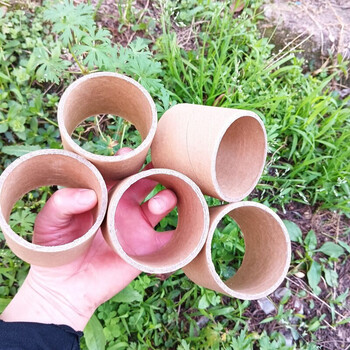 Paper tube kindergarten plum blossom pile production environmentally friendly thickened cardboard tube creative handmade puzzle building diy cowhide 10 outer diameter 46 wall thickness 3 height 50mm