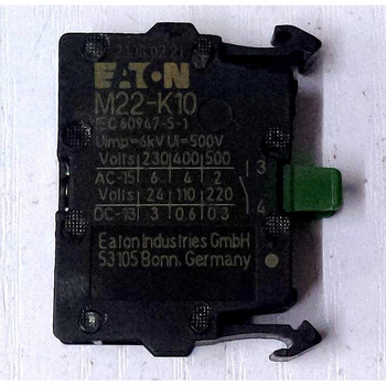 Eaton muller push button switch contact etn m22-k10 k01 kc10 01 ck20 10 11 m22-k10 normally open