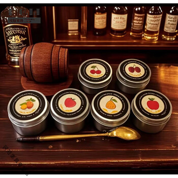 He jiagong quality cocktail smoker whiskey foreign whiskey smoker set cocktail ice stone smoke six flavor smoke barrel set