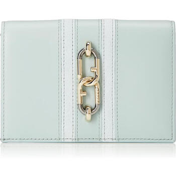 Furla women's wallet with multiple card slots, bill storage, zippered secret pocket, double button closure, light cowhide gift for girlfriend menta one size