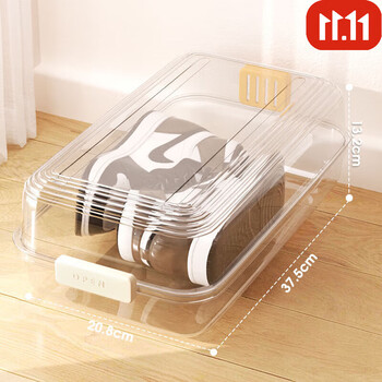 Grain harvesting shoe box storage box household shoe storage artifact plastic transparent men's and women's dormitory shoe cabinet organization thickened moisture-proof large size with dryer sheet glass transparent within 45 yards buy five get five free 10 thickened shoe boxes in total 10 pcs