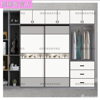 Xingfeng wardrobe door is customized, only the door is made, not the cabinet sliding door. customized nordic modern simple solid wood wear-resistant sliding door. style 1