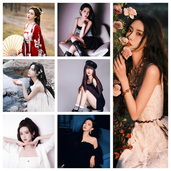 Meng ziyi photo album, 350 photos selected as high-definition mobile pc wallpaper, electronic version without watermark, 270 photos selected in vertical version + 90 photos in horizontal version
