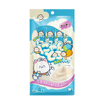 Hell's kitchen uses milk instead of water, cat snacks, wet food, chicken, full price staple food cat strips, random flavors 14g*4