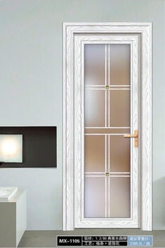 Jieyunmao bathroom door aluminum alloy toilet door simple titanium magnesium new kitchen flat opening toilet bathroom door straight ash type