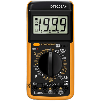 He jiagong digital multimeter dt9205a high-precision electronic digital display electrician maintenance multimeter dt80b (power pen dt830b (power pen comes with battery)