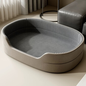 Kindness dog kennel, universal for all seasons, winter pet kennel, large dog bed, sofa, safe, small teddy, warm dog sleeping pad, gray three-dimensional kennel, four seasons, universal for all seasons, economical and affordable xl 78*56cm, recommended for pets under 40 pounds